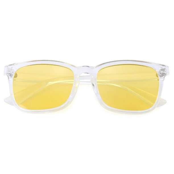 Gafas Pro Acme con marco transparente y lente amarilla UV400