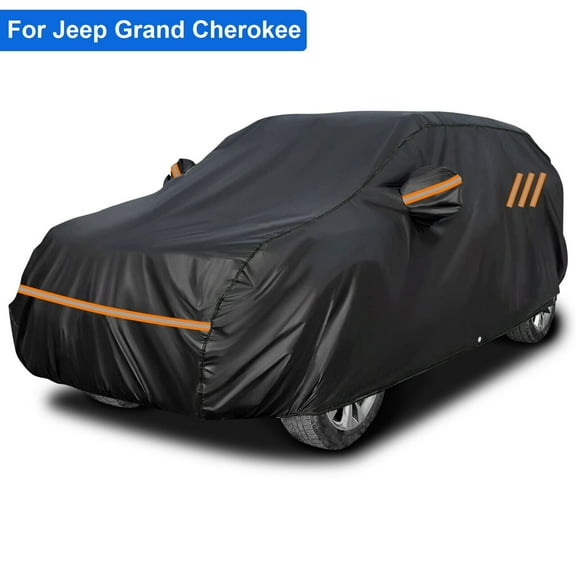 FANOTEK For Jeep Grand Cherokee Car Cover Waterproof SUV Full Car Cover Outdoor Indoor Snow Rain Sun Dust Dirt Protection