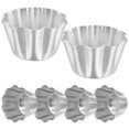 Axio 6Pcs Pudding Molds Nonstick Muffin Cake Molds Household Baking