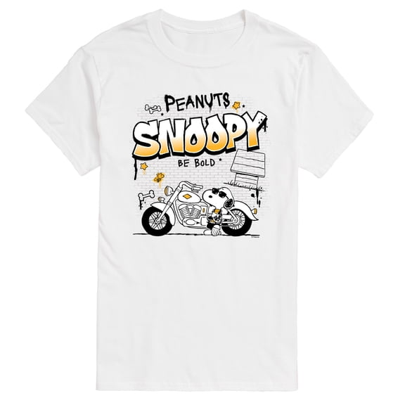 Peanuts - Snoopy Be Bold Motorcycle - Men's Short Sleeve Graphic T-Shirt