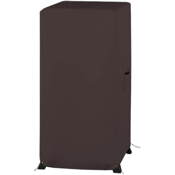 Covers & all Electric Smoker Cover, 12 Oz Waterproof UV & Weather Resistant Grill Cover, Outdoor Grill Protector with Air Vents & Drawstrings(25" W X 22" D X 41" H, Coffee)