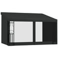 thumbnail image 1 of Outsunny 10' x 13' Wall Mounted Pergola Gazebo with Curtains and Nettings, 1 of 10