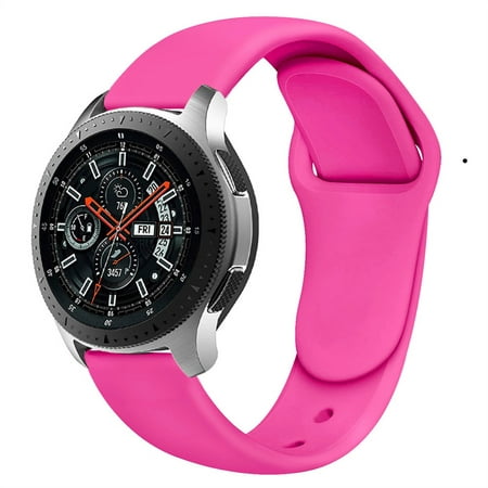 YuiYuKa 20mm/22mm Strap For Samsung Galaxy Watch 4 44mm/5/5 pro/3 45mm Gear S3/S2 Silicone bracelet band Galaxy Watch 4 Classic Huawei Watch GT 2/2e/pro Active 2 46mm/42mm - babi pink