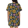 thumbnail image 6 of Sigee Colorful Sunflowers for Sleepwear Casual Pjs with Pockets Women's Pajamas Sets Shorts 2 Piece Short Sleeve Lounge Sets X-Large, 6 of 9
