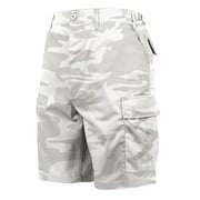 Rothco Colored Camo BDU Shorts,White Camo,Large
