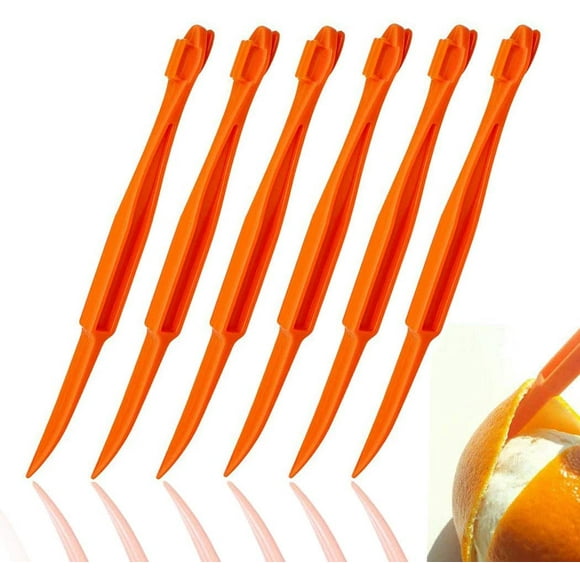 Orange Peeler Tools Citrus Peel Cutter Plastic Easy Fruit Vegetable Slicer Cutter Lemon Peeler Opener Remover Fruit Tools Kitchen Accessories Knife Cooking Tools Kitchen Gadget Strip Peelers Bar,2Pack