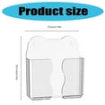 thumbnail image 5 of Transparent Wall Phone Holder No Drill Required for Most Smartphones with Convenient Charging Port and Remote Organizers, 5 of 13