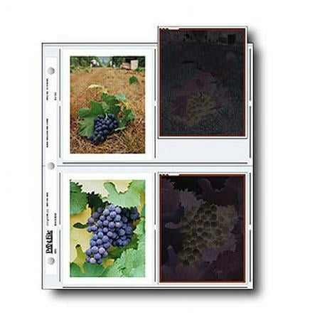 Image of Negative Pages Holds Eight 4x5 Polaroid Prints or Four 4x5 Sleeved Negatives Pack of 100