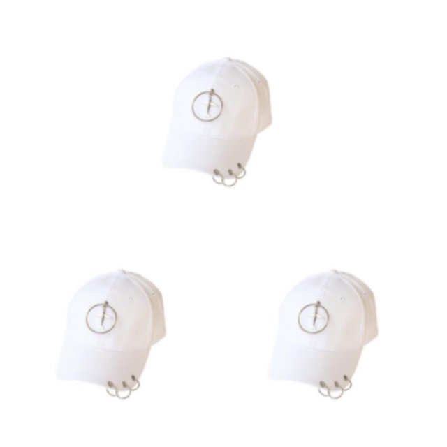 maskred Cotton Baseball Cap With Quick-drying Technology Say Goodbye To Sweat White 3Set