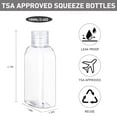 thumbnail image 3 of Travel Bottles for Toiletries 6 PCS 3.4oz/100ml Travel Size Containers Plastic Lotion Bottles TSA Approved Leak Proof Squeeze Bottles with Flip Cap for Toiletries, Shampoo & Lotion(Clear), 3 of 12