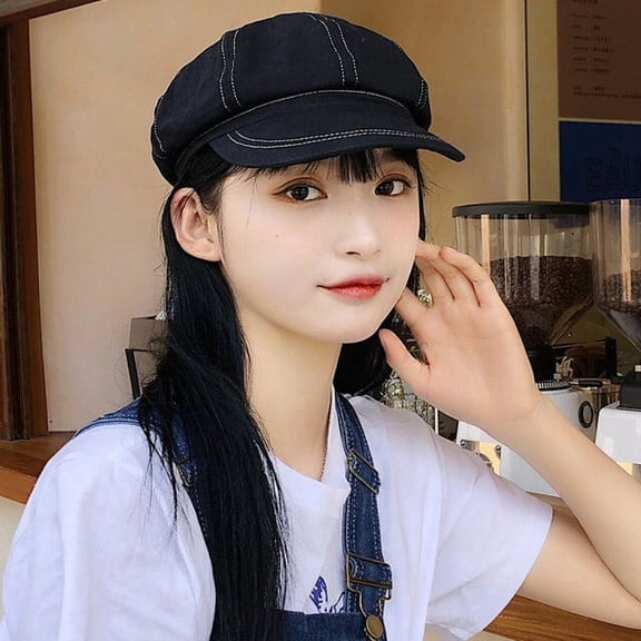 SikaFu Beret Cap New Spring Summer Hat Men Women Beret Vintage Octagonal Newsboy Cap Ladies Solid Plain Artist Painter Beret Hat
