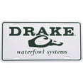 thumbnail image 2 of DRAKE WATERFOWL Drake License Plate - Durable Easy to Mount One Size Cast Aluminum Plate - Hunting Car Vehicle Accessories, White, 2 of 2