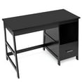 thumbnail image 4 of Spaco 47.5 Inch Modern Home Computer Desk with 2 Storage Drawers-Black, Office Desk, Gaming Computer Desks for Study,Working,Writing, 4 of 12