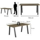 thumbnail image 3 of Mesa Comedor Multiusos Rectangular FRATELLO MUEBLES para 4 a 6 Personas Madera Color Nogal, 3 of 7