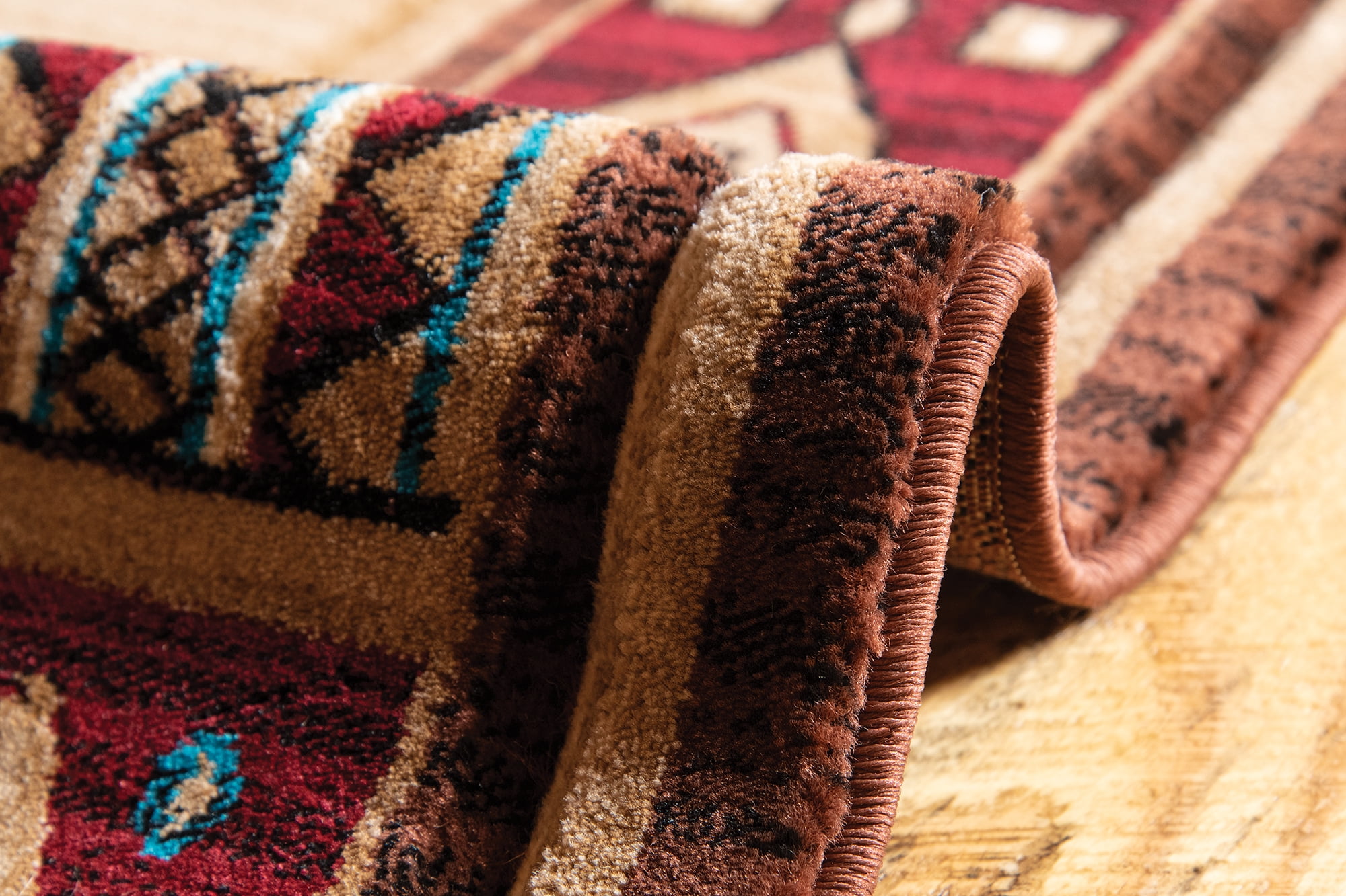 United Weavers Rustic Forest Bayard Southwestern Border Accent Rug, Beige, 1'10" x 2'8"