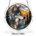 thumbnail image 3 of ZZHZGZ Clearance Sale Acrylic Puzzle Style Colored Glass Style Hanging Featuring Unique Irregular Shapes As Home Art Which Can Be Installed on Windows, 3 of 8