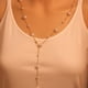 thumbnail image 2 of Collar super largo con colgante en forma de Y y perlas, ligero y elegante para mujer, 2 of 7