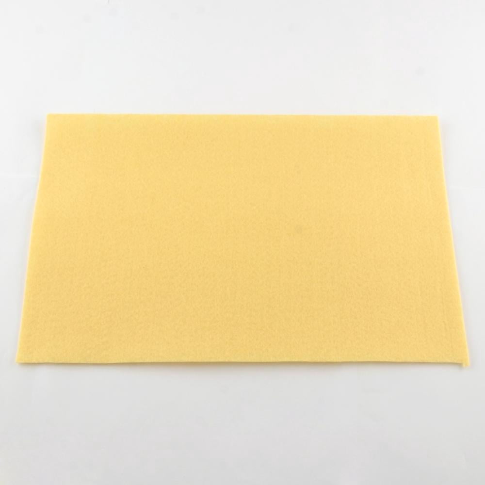 Non Woven Fabric Embroidery Needle Felt for DIY Crafts Square Light Khaki 298~300x298~300x1mm about 50pcs/bag