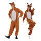 thumbnail image 2 of Traje de una pieza de alce navideño para parejas, divertido traje de fiesta para escenario, traje de reno para bar y centro comercial, 2 of 6
