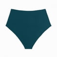 thumbnail image 5 of NOLDARES Women High Waisted Bikini Bottoms Tummy Control Swimsuit Bottom High Cut Bathing Suit Swim Bottom(Navy,L), 5 of 5