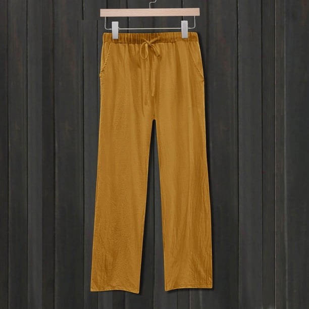 WILLBEST Pantalones Casuales elegantes para Mujer: Pantalones de Entrenamiento Diarios con Cintura Elástica, Ajuste Holgado y Bolsillos para Mayor Comodidad. Chica