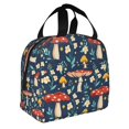 thumbnail image 2 of Fotbe Colorful Mushrooms Bolsa Térmica con Estampado y Forro de Aluminio Grueso Bolsa de Almuerzo con Bolsillo Frontal para Hombres y Mujeres, Ideal para Trabajo, Escuela, 2 of 8