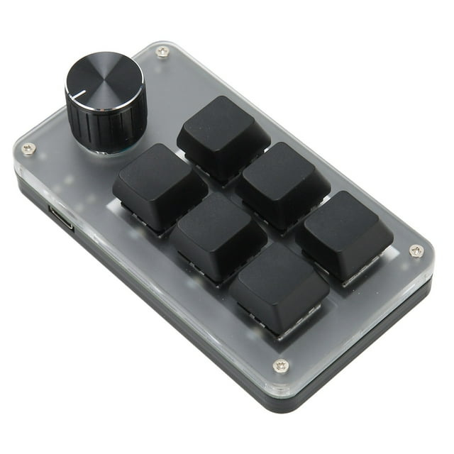 Teclado mecánico Blue Switch, mini teclado numérico de 6 teclas, mini teclado numérico, teclado numérico para una mano, artesanía excepcional