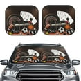 thumbnail image 2 of Zufioo Casino And Sports Print Folding Car Windshield Sun Visor, Anti-ultraviolet Sun Visor, Suitable for Trucks, Vans Car Accessories-Large, 2 of 6