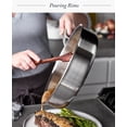 thumbnail image 5 of Merten & Storck Tri-Ply Stainless Steel Induction 10" & 12" Fry Pan Set with Lids, Silver, 5 of 8