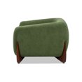 thumbnail image 5 of Miekor Furniture Alpine 44" Sherpa Arm Chair, Moss Green Fleeced Teddy MK7718, 5 of 9