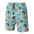thumbnail image 4 of Logiee funny lion in pirate Print Mens Swim Trunks Quick Dry Board Shorts,Breathable Hawaii Beach Shorts Swimwear Bathing Suits-3X-Large, 4 of 6