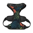 thumbnail image 5 of XMXY No Pull Dog Harness, Jungle Flowers Tropical Adjustable Reflective Pet Harness with Oxford Vest, Large Size, 5 of 9