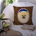 thumbnail image 3 of Carolines Treasures SS8997PW1414 Pomeranian Fabric Decorative Pillow, 14Hx14W, multicolor, 3 of 4
