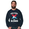 thumbnail image 5 of You Are Bomb Ice Pop Firecracker Sweatshirt for Men or Women Brisco Brands X, 5 of 6