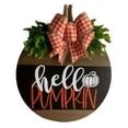 thumbnail image 1 of Themed 3D Pumpkin Leaf Door Sign Wall Décor Rustic Farmhouse Style, 1 of 6