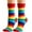 Red, variant on Rainbow Socks Tube Socks Casual Men's And Women's Socks Colorful Rainbow Color Striped Socks