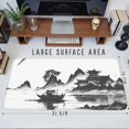thumbnail image 4 of Chinoiserie Mouse Pad Black White Large Ink Painting Desk Mat Landscape XXL Large Gaming Mouse Mat for Office,Computer,Keyboard,Laptop and Home Desk Mat 31.5 X 15.7inch, 4 of 7