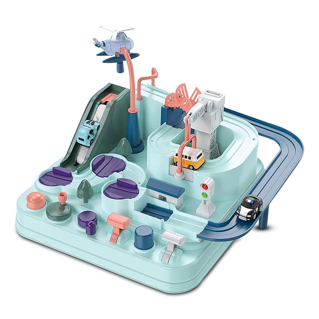 Modelo de automóviles Racing Mecánico Adventure Vehicle Track Padre-niño Interactivo Ejecutivo Juguetes para 3 años Regalo de cumpleaños T801F-1 Yuarrent FN000999-03B
