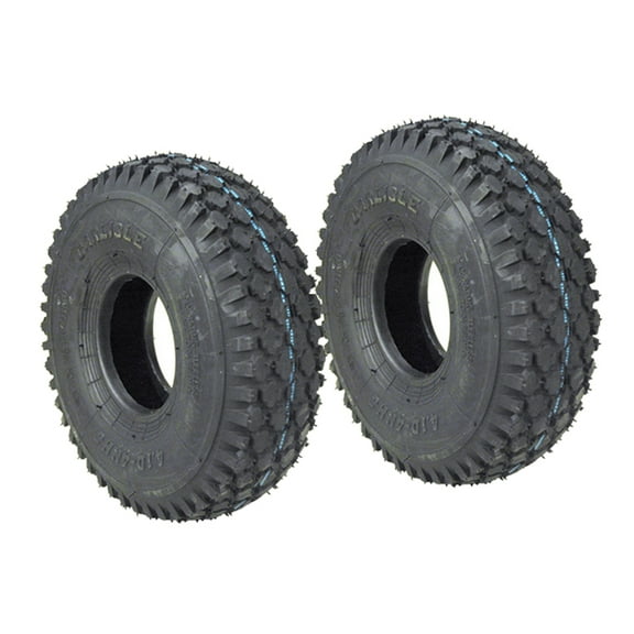 Set of (2) TIRES STUD 410X350X4 (4.10X3.50X4) 2PLY CARLISLE