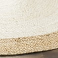 thumbnail image 3 of Safavieh Natural Fiber Round Collection NF801M Handmade Boho Braided Jute Area Rug, 6' x 6' Round, Ivory, 3 of 3