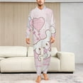 thumbnail image 2 of Cinnamoroll Unisex Onesie Pajamas Zipper Jumpsuit Hooded One Piece Sleepwear for Family Mens Womens, 2 of 7