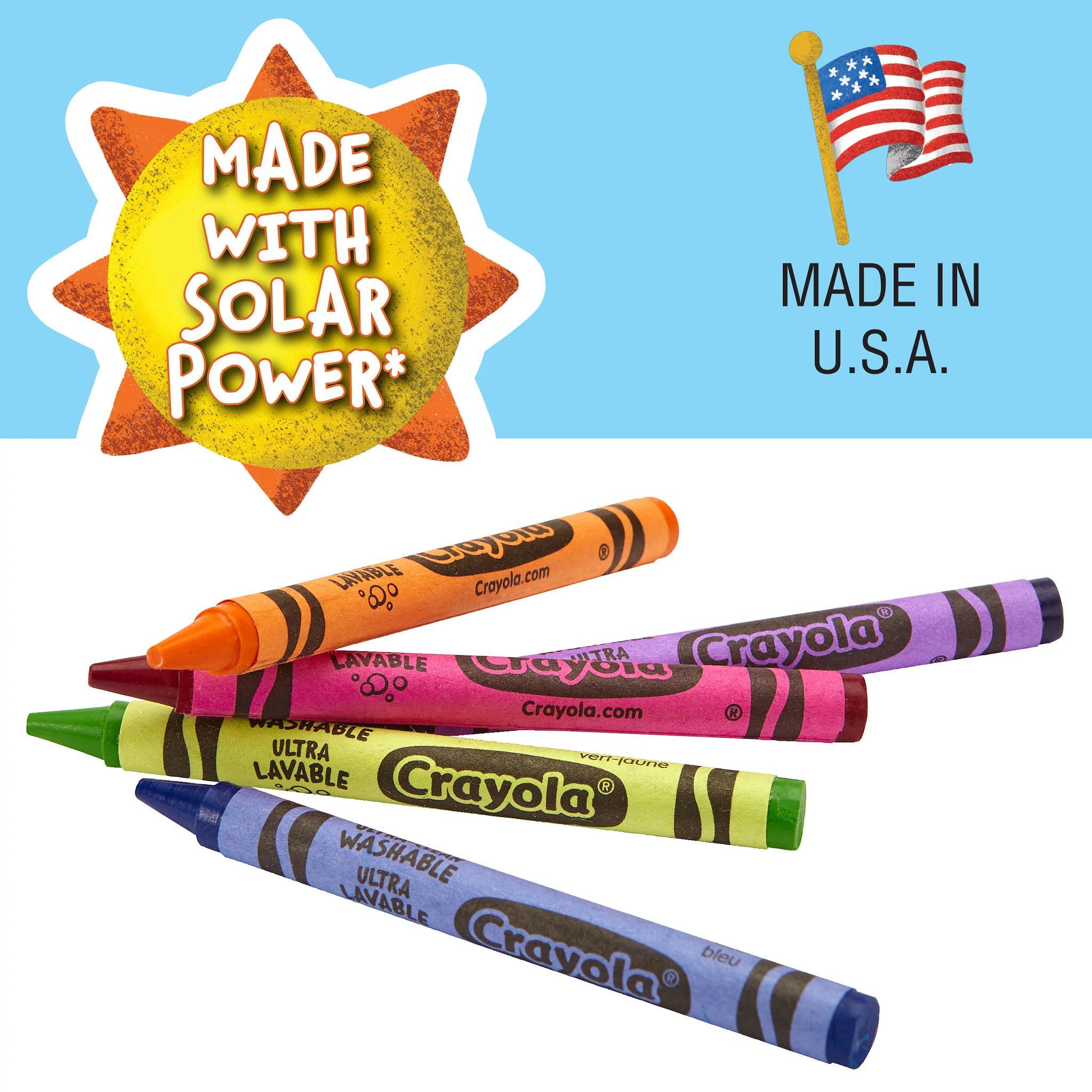 Crayola Ultra-Clean Washable Crayons, 24 Ct, Back to School Supplies for Kids, Art Supplies - image 6 of 9
