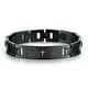 thumbnail image 1 of Pulsera de acero inoxidable para hombre, oración del Señor, 20 cm, 1 of 4