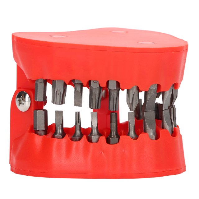 Magnetic Drill Bit Holder, Shock Resistant Stainless Steel Drill Bit Holder For Camping Red