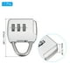 thumbnail image 2 of Candado de combinación de 3 dígitos Uxcell, cable de seguridad de acero de 6.5 pies, candado de cadena de viaje, plateado, 2 of 7
