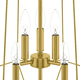 thumbnail image 2 of Lampara De Techo Colgante Decorativa Candelabro De 6 Luces Estructura Xtellar Dorado, 2 of 3