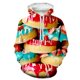 thumbnail image 3 of Sudadera con capucha de manga larga para hombre con estampado 3D de filetes, ensaladas, patatas fritas y comida, con estampado de hamburguesas, informal, 3 of 5