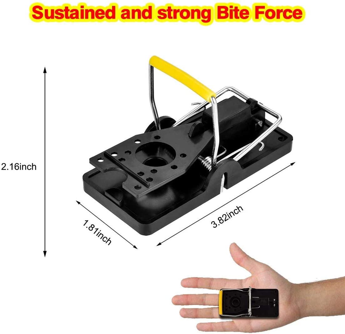 12 Pack Mouse Traps Indoor Outdoor Reusable Mice Catcher Quick Effective Safe Family Pet