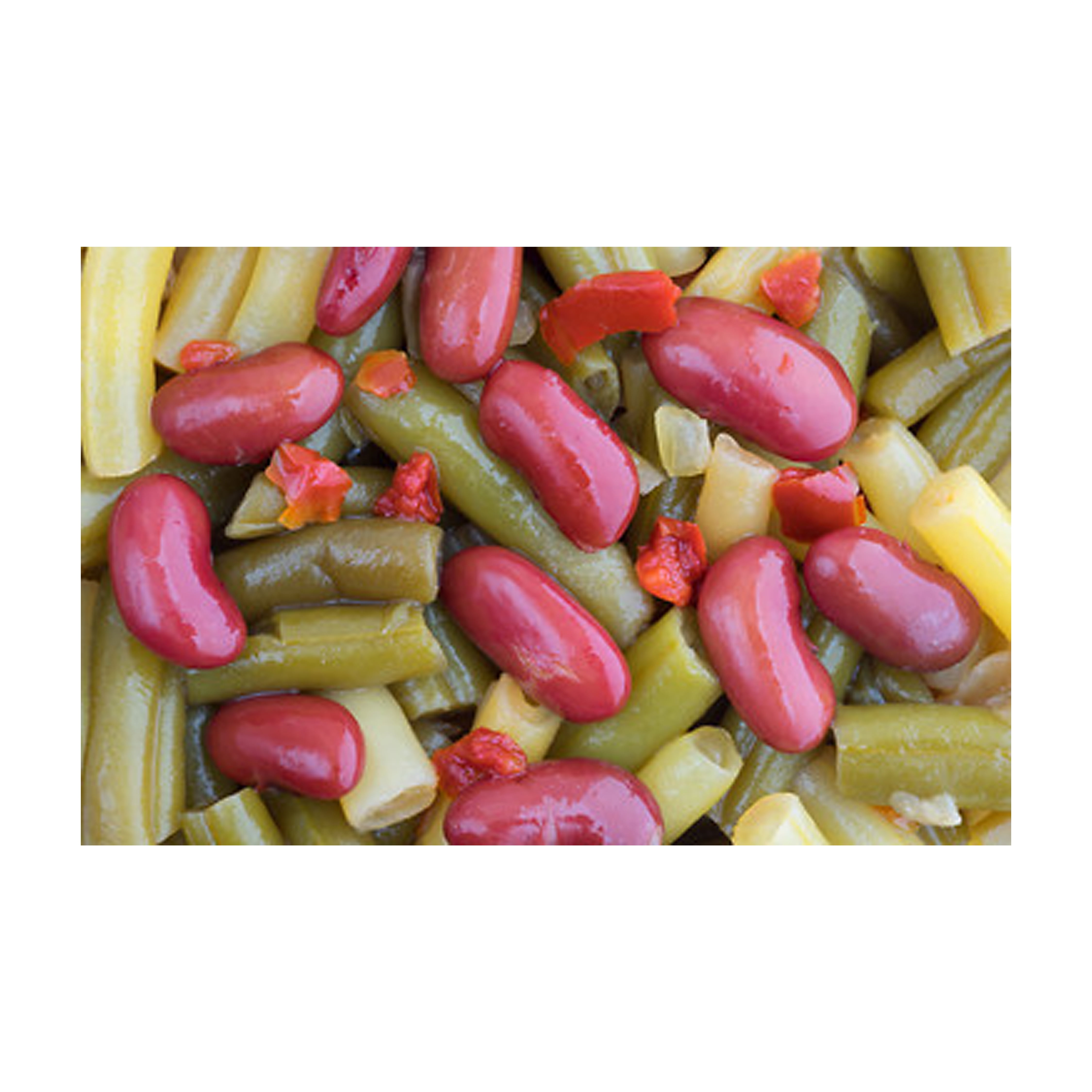 Hanover Premium Three Bean Salad, 16 oz Can – Canned Bean Salad with Green, Wax & Kidney Beans in Tangy Dressing