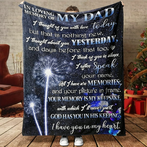Sympathy Gifts For Loss Of Dad Father Sympathy Blanket Memorial Blanket Loss Of Father Dad Sympathy Gifts In Memory Of Loved One Gifts Grief Gifts Bereavement Gifts